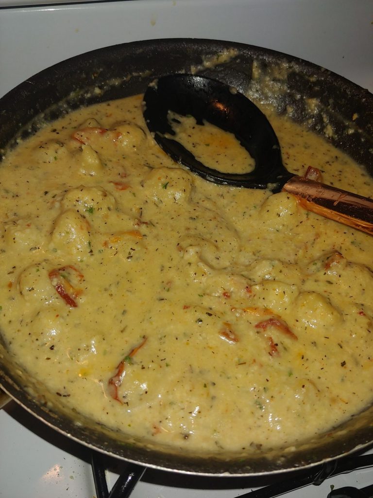 BAKED GNOCCHI IN BUBBLY PARMESAN “CREAM” SAUCE Miss Cooker